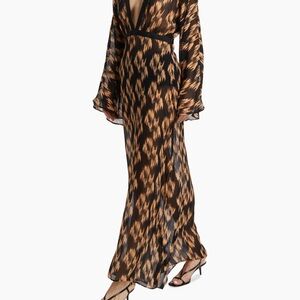 SOLD OUT Malibu Black and Brown Maxi Dress